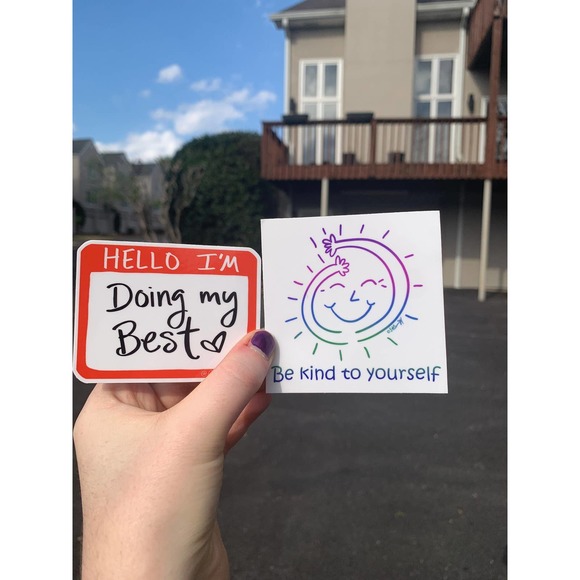 Motivational Sticker Pack for Hydro Flasks, Laptops, Cars| Doing My Best Sticker - Picture 5 of 7